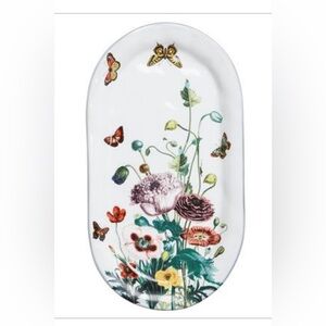Field of Flowers Poppies Oval Serving Platter